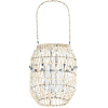 Handcrafted Natural Rattan Beaded Lantern 49cm