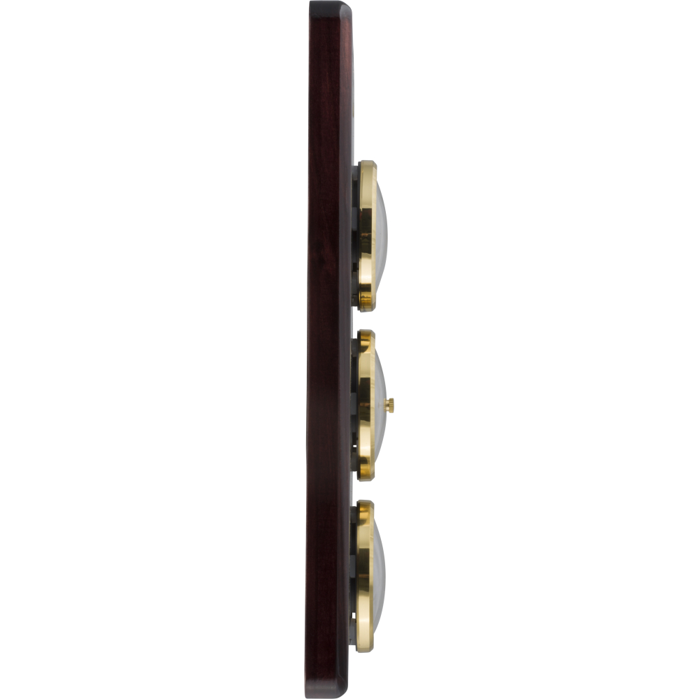 Cobb & Co. Small 3 In 1 Wooden Barometer – Glossy Mahogany 32cm