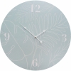 Large Round 58cm Aqua Palm Wall Clock