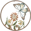 Rustic Colourful Butterfly Metal Wall Decor 70cm