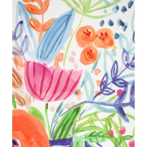 Colourful Flowers In Vase Framed Canvas Square 50cm – Design 2