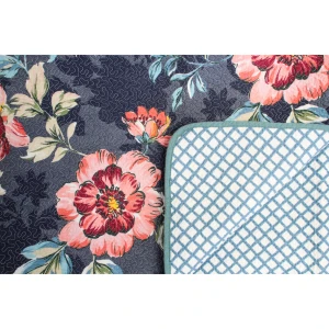 Floral Quilted Throw/bedspread