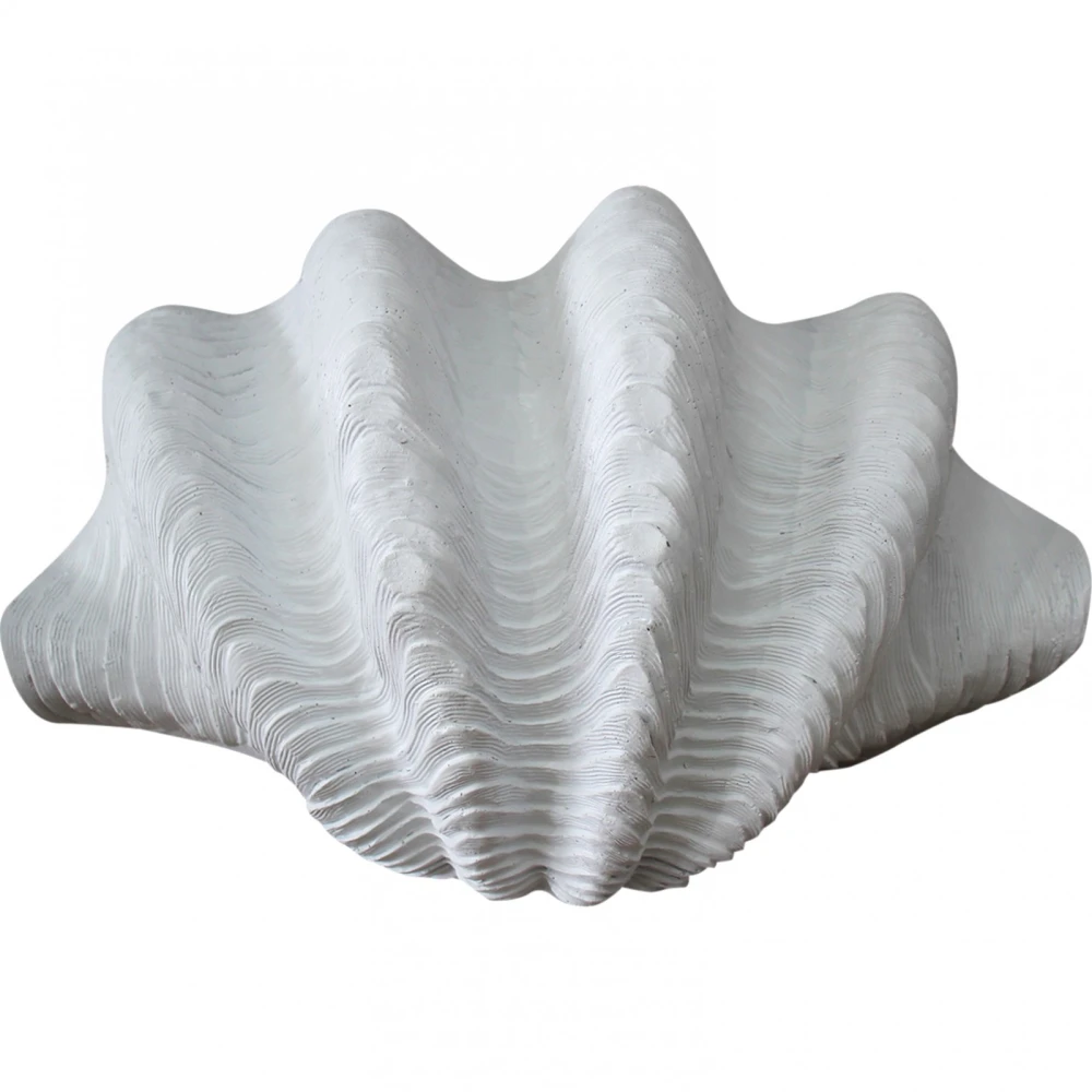Large White Clam Shell Decor 41cm
