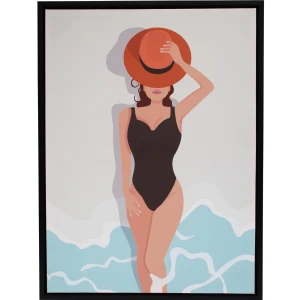 Sunbather Framed Canvas Wall Art 60x80cm – Design 2