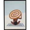 Sunbather Framed Canvas Wall Art 60x80cm – Design 3