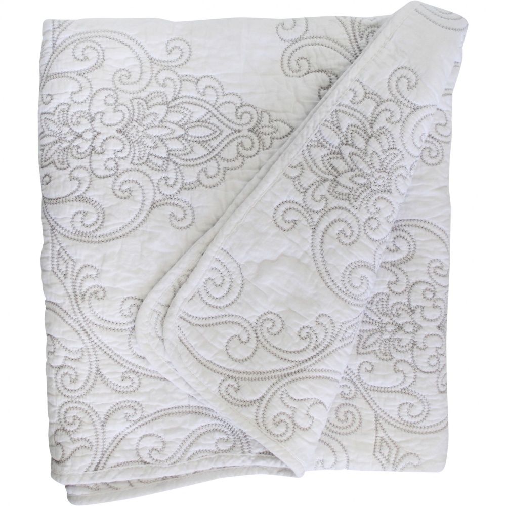 Willow Quilted Throw/bedspread