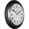 Cobb & Co. Railway Wooden Wall Clock – Satin Mahogany Roman Chrome 32cm