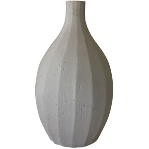 Gruvs White Terracotta Tall Vase