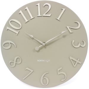 Modern Arabic Numerals Round Metal Wall Clock