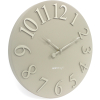 Modern Arabic Numerals Round Metal Wall Clock