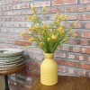 Artificial Yellow Wild Flowers In Ceramic Vase 2