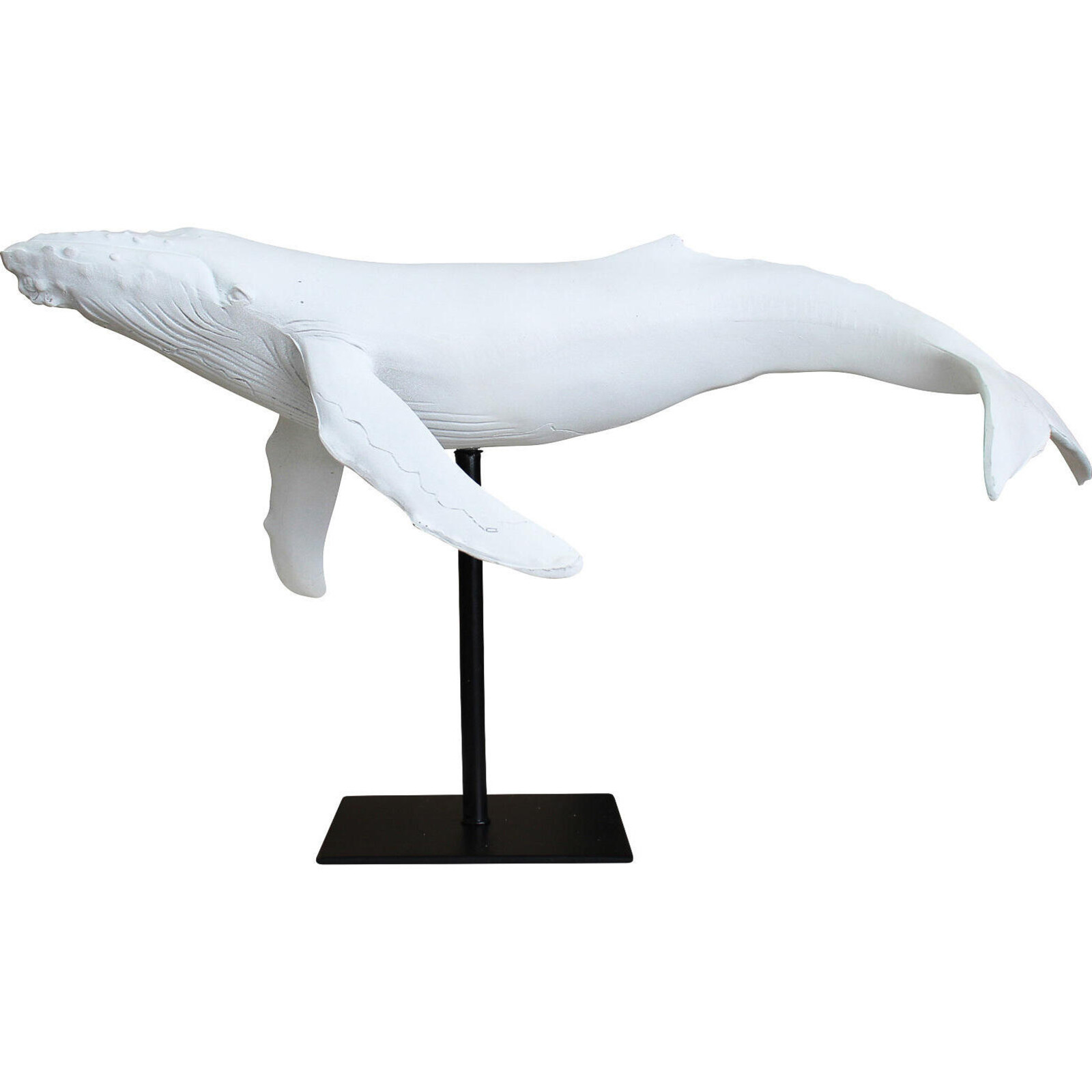 White Decorative Whale on Stand