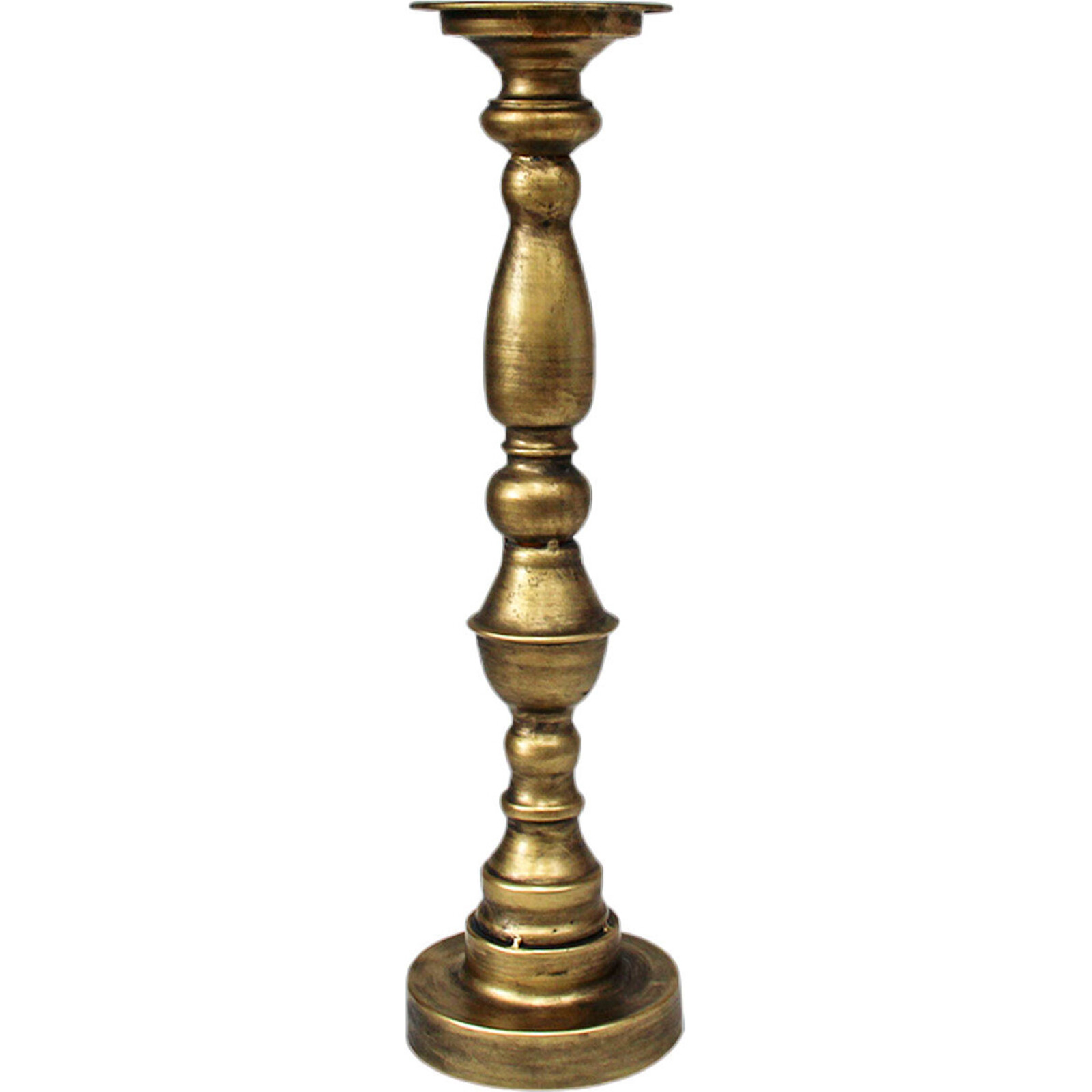 Golden Tall Metal Candle Holder 46cm