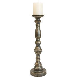 Antique Tall Metal Candle Holder 46cm 3