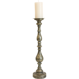 Antique Tall Metal Candle Holder 54cm 2